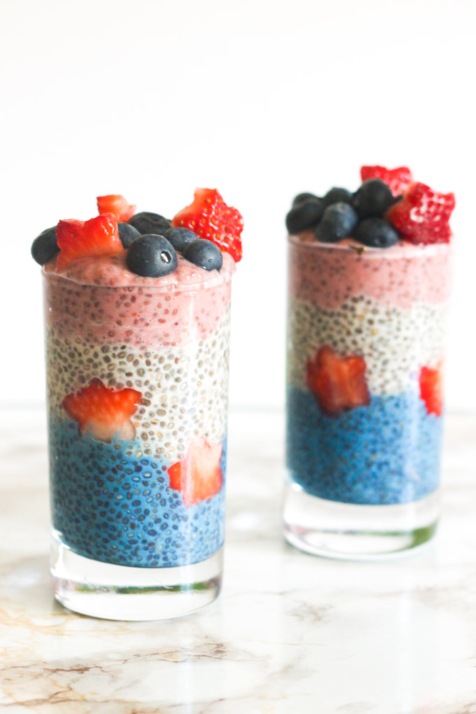 Fourth of July Chia Pudding